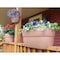 Emsco Group Railing Planter with Drainage Holes, 24in Weatherproof Resin Planter, Cobalt Blue 2448-1 - alternate 3